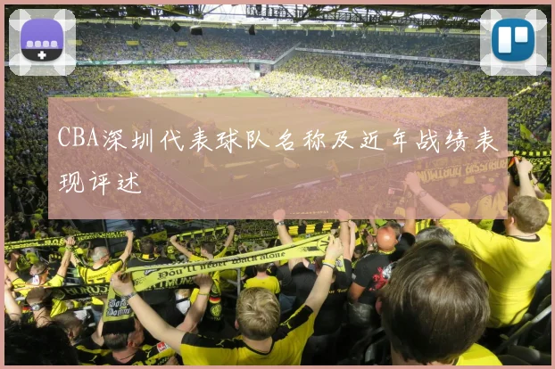 CBA深圳代表球队名称及近年战绩表现评述